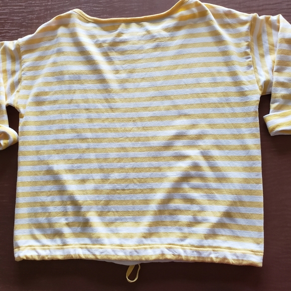 Anne Klein XL Yellow Striped Top - Picture 7 of 7
